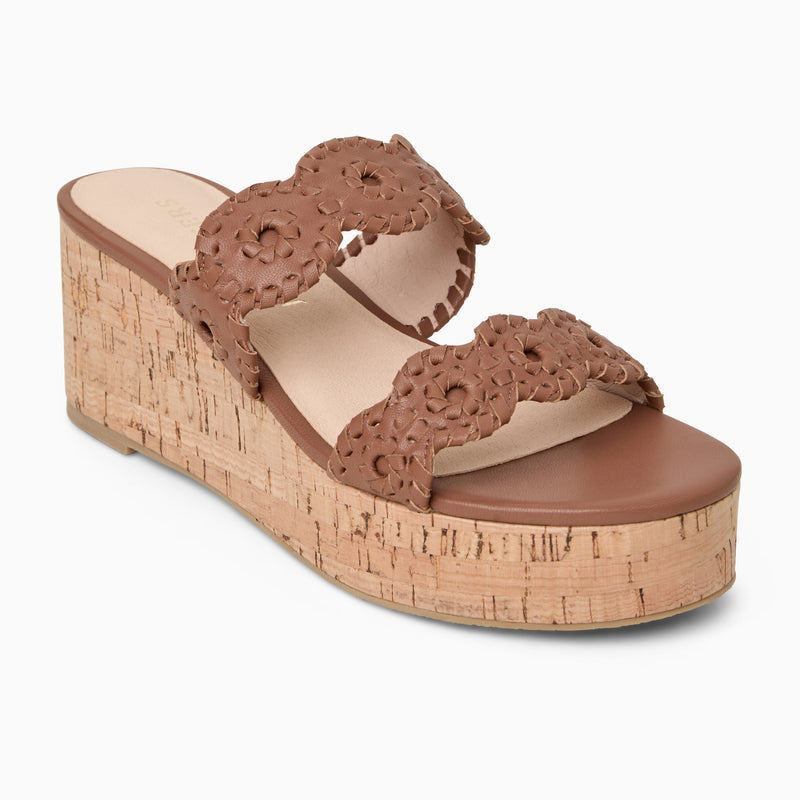 Laurin Leather Mid Wedge