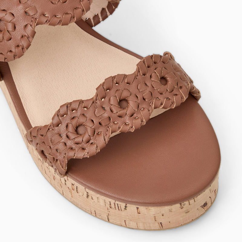 Laurin Leather Mid Wedge