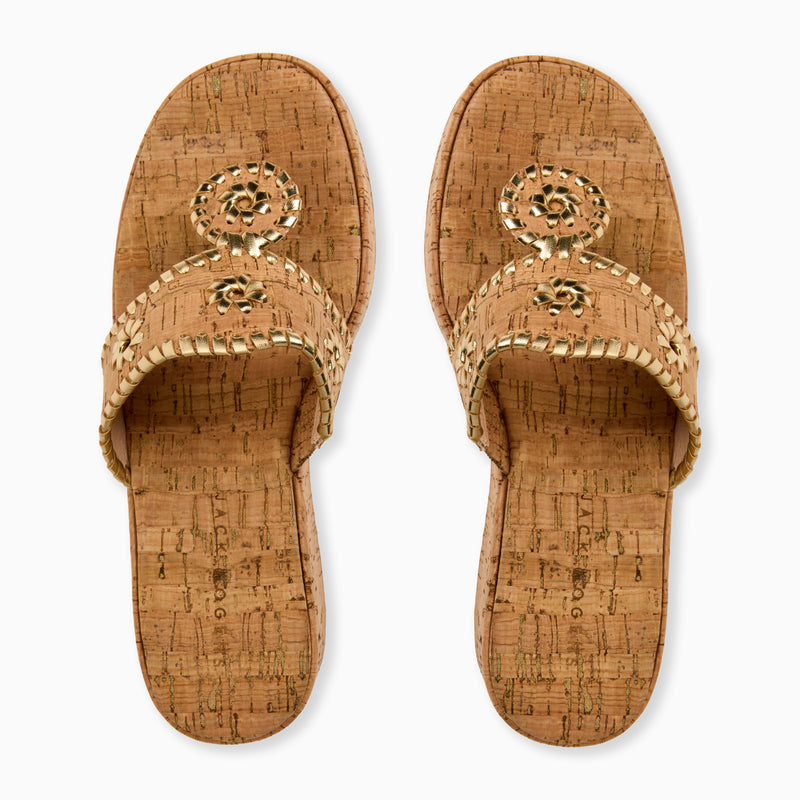 Jacks Leather Mid Wedge