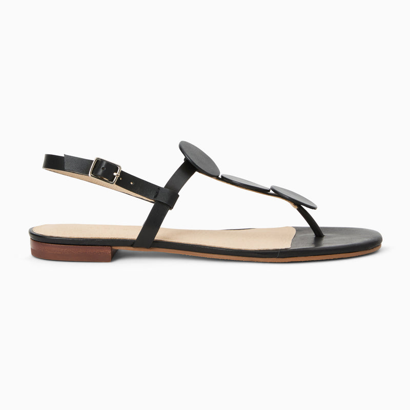 Worth Leather Flat Sandal