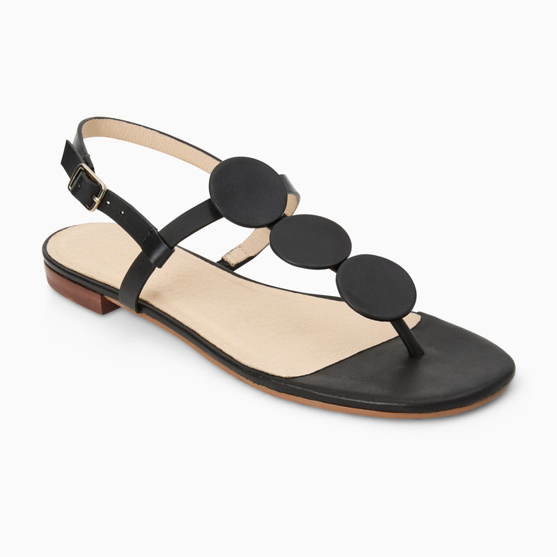 Worth Leather Flat Sandal