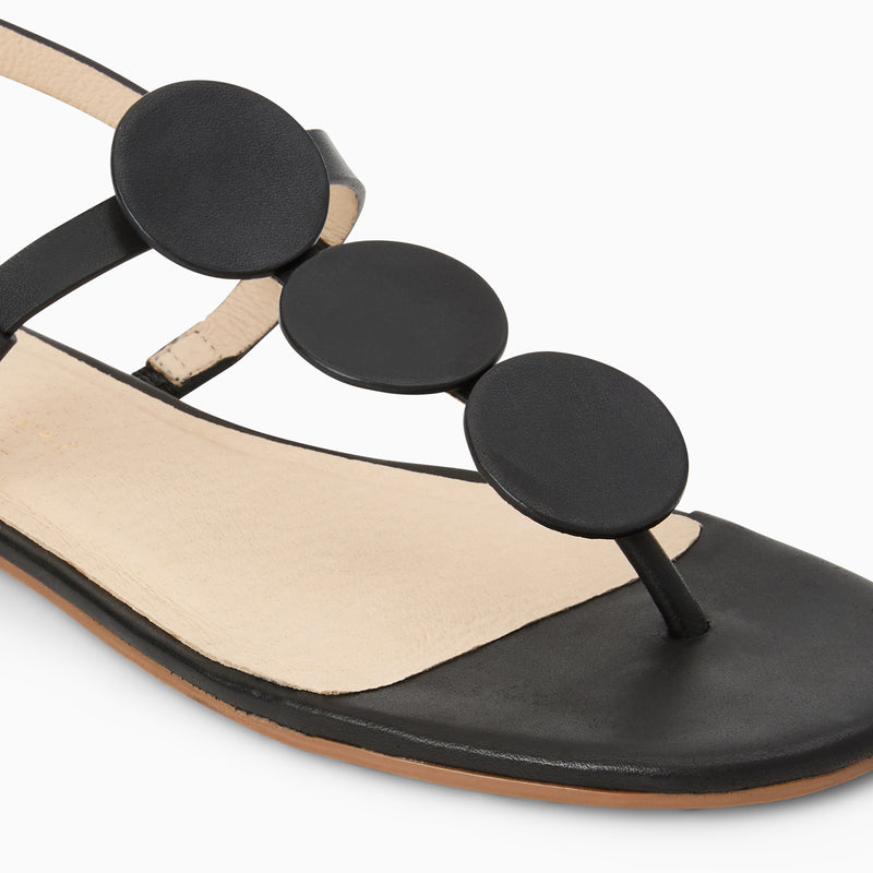 Worth Leather Flat Sandal