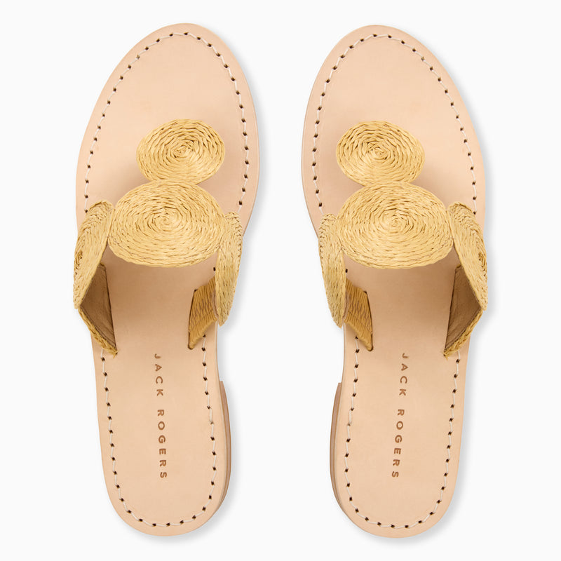 Margo Raffia Flat Sandal