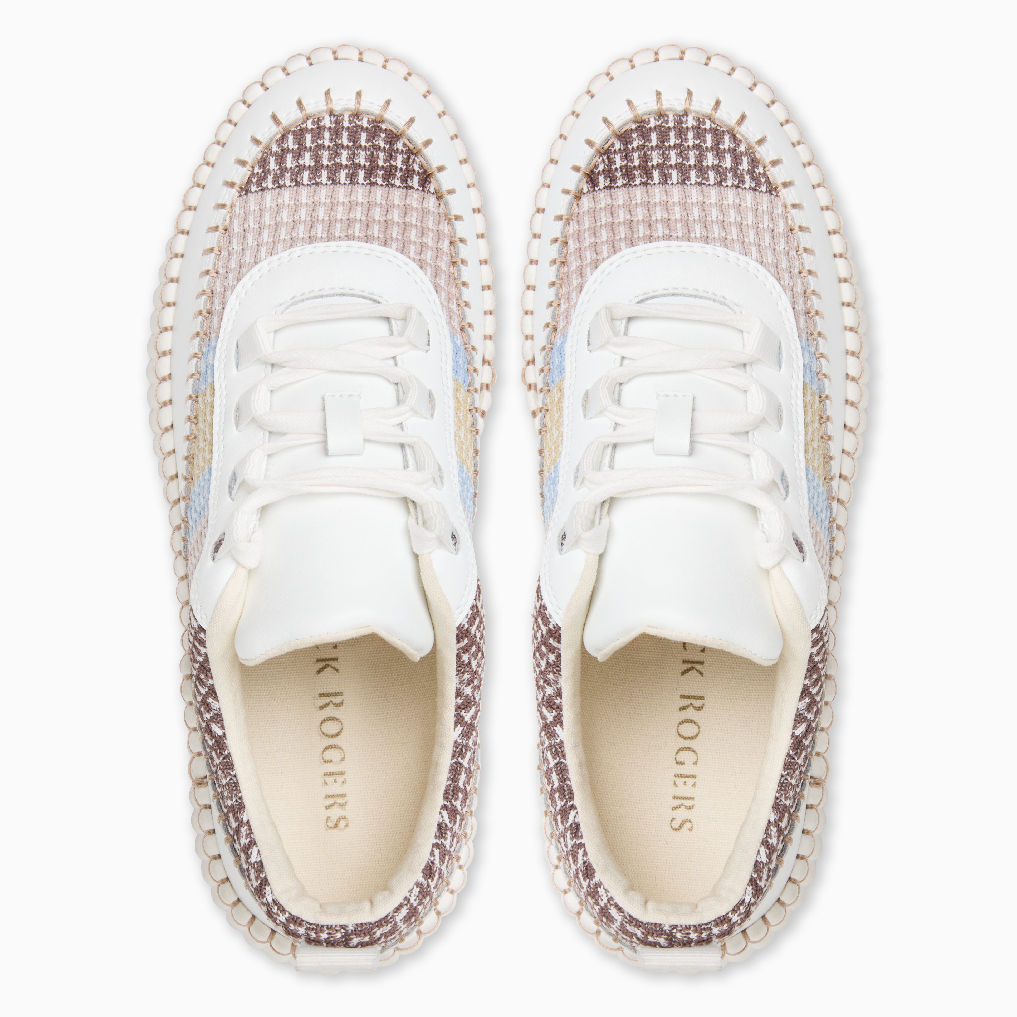 Jack Rogers Sealine Sneaker | Mesh / Leather | Desert Sand Multi