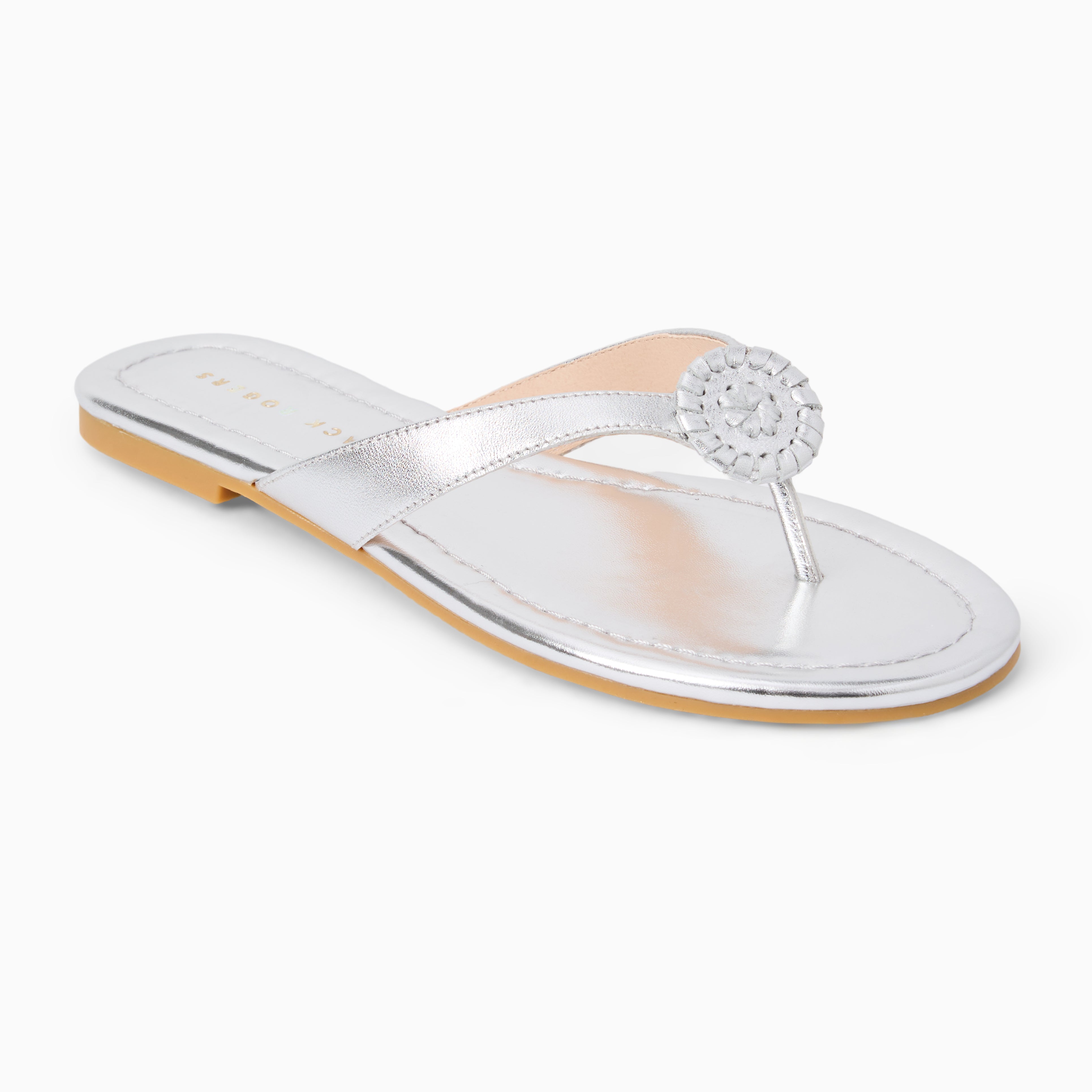 ゼログラビティ　　パナパナ Roxy Flip Flop in Metallic Leather | Jack Rogers – Jack Rogers USA