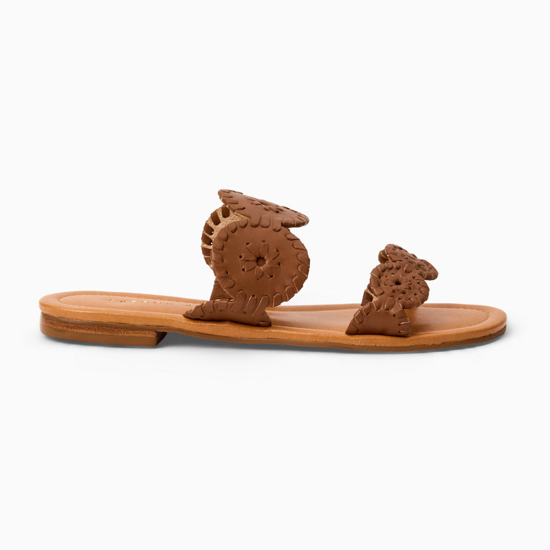 Lauren II Leather Flat Sandal