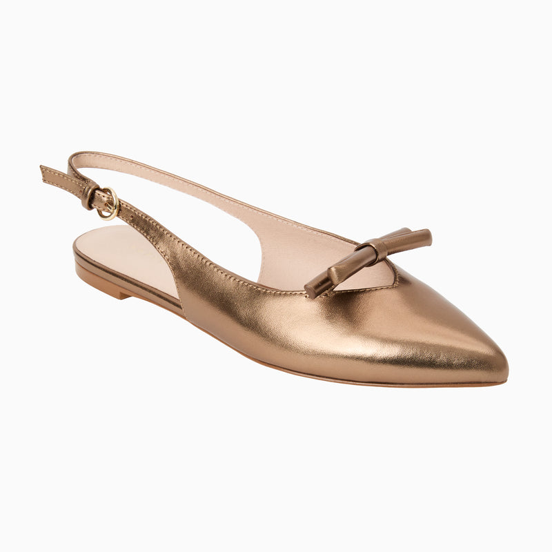 Lennox Leather Slingback Flat