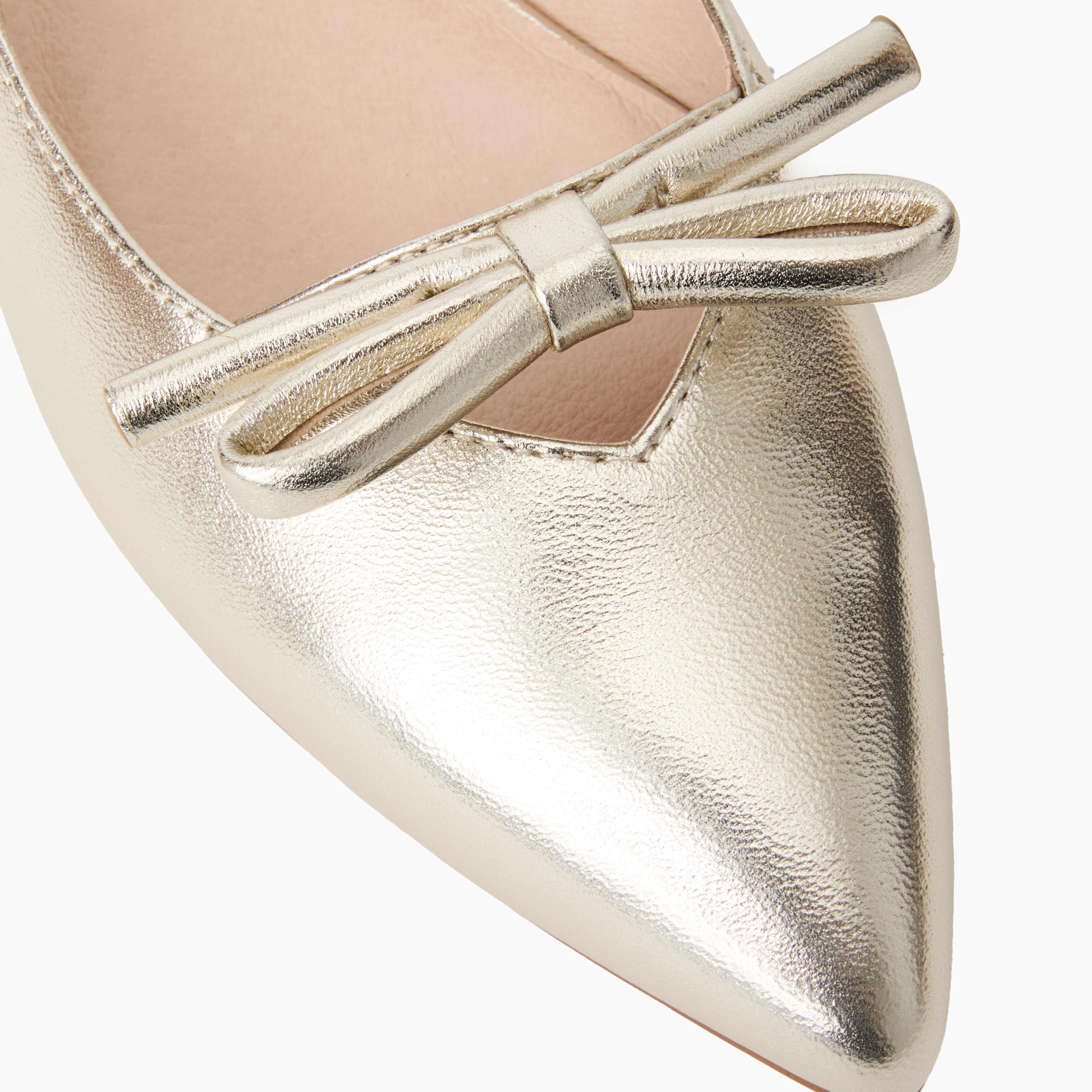 Jack Rogers Lennox Flat Sling in Jack's Platinum – Metallic