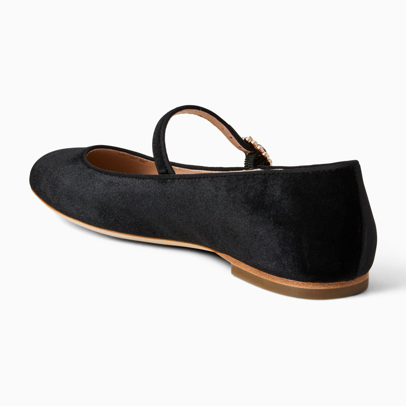 Mizzy Fabric Mary Jane Flat