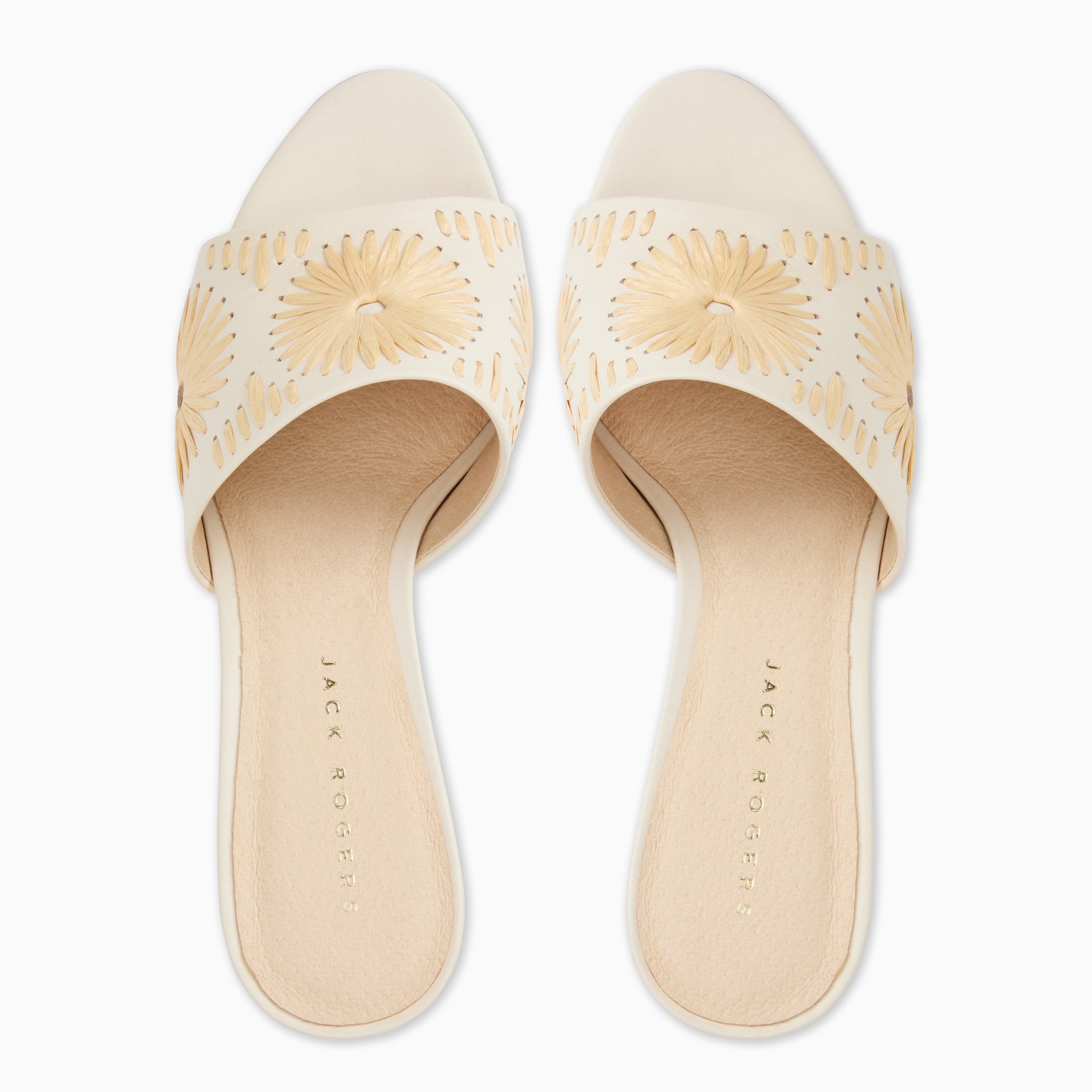 Jack Rogers Susie Sandal in Ivory & Natural – Boho Leather Jack Rogers Susie Sandal in Ivory & Natural – Boho Leather