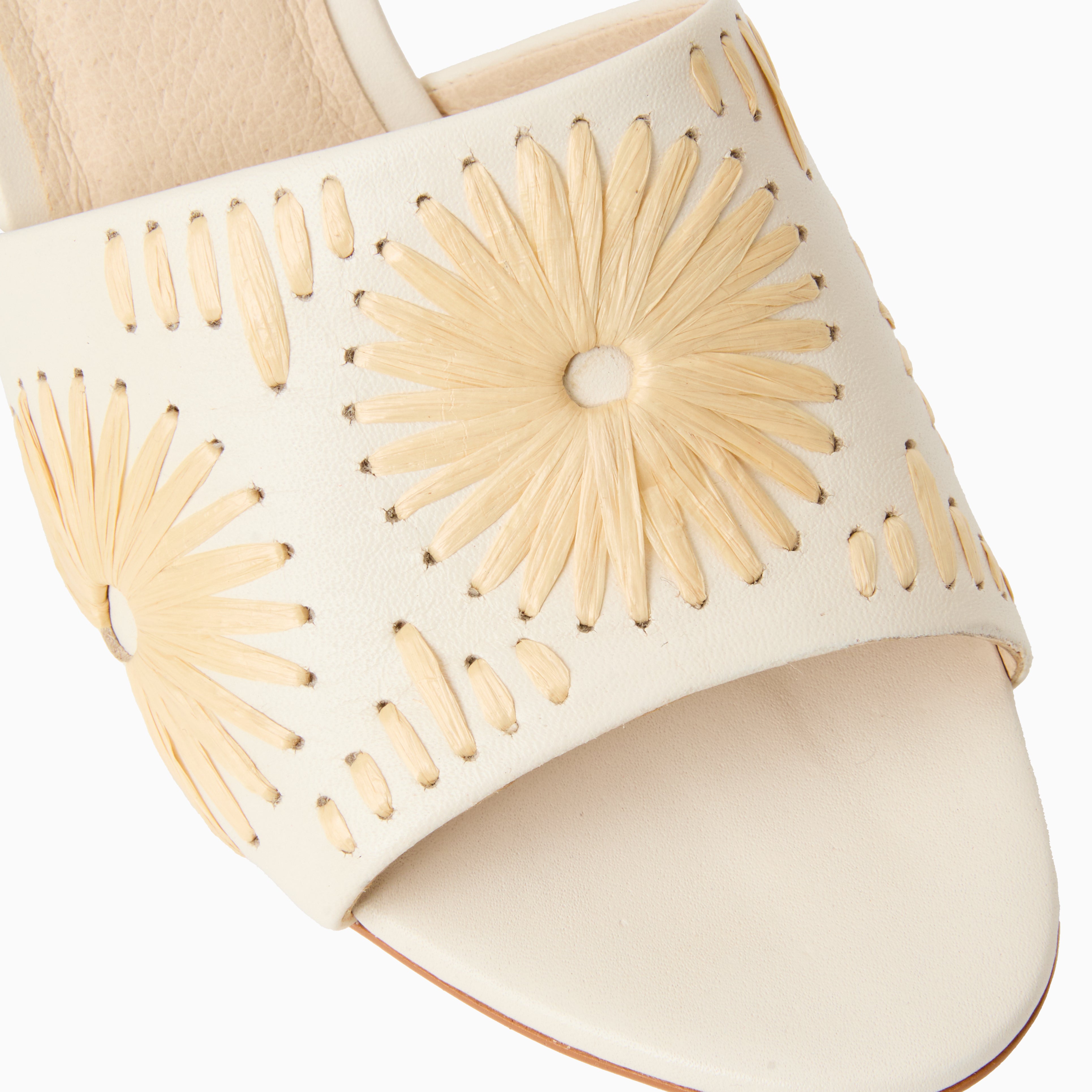 Jack Rogers Susie Sandal in Ivory & Natural – Boho Leather