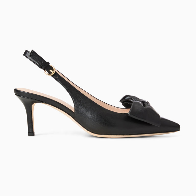 Maclean Leather Bow Slingback Heel