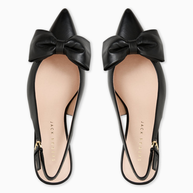 Maclean Leather Bow Slingback Heel