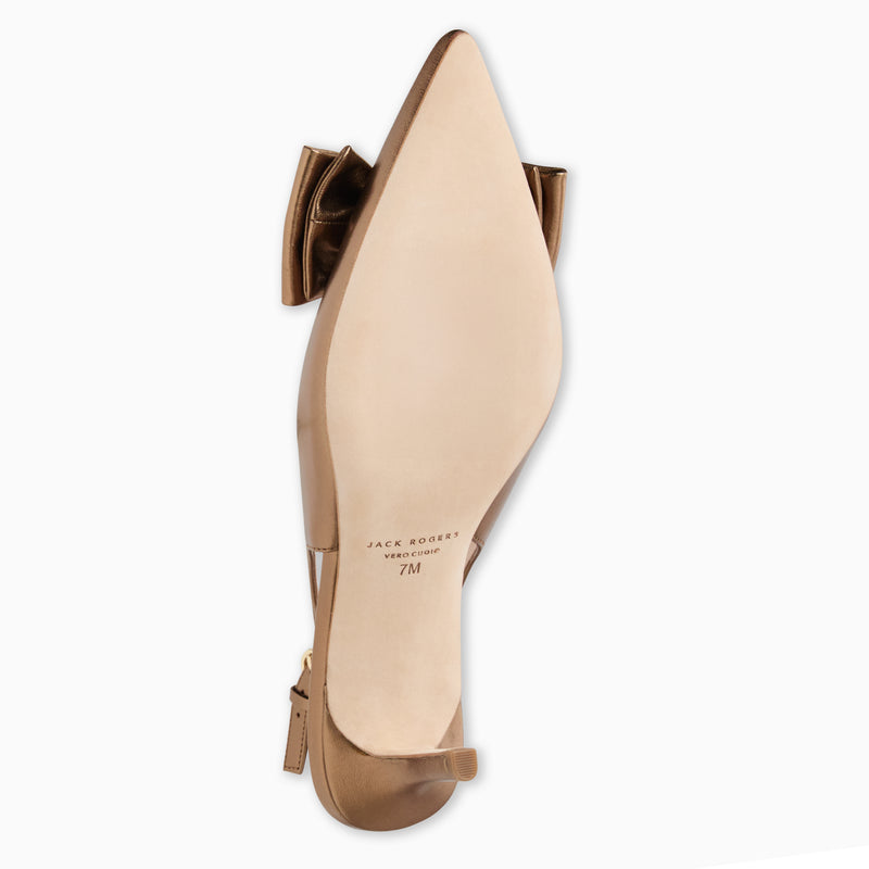 Maclean Leather Bow Slingback Heel