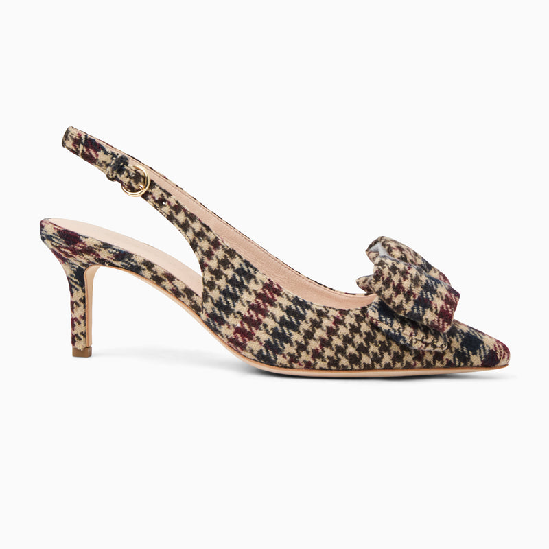 Maclean Fabric Bow Slingback Heel