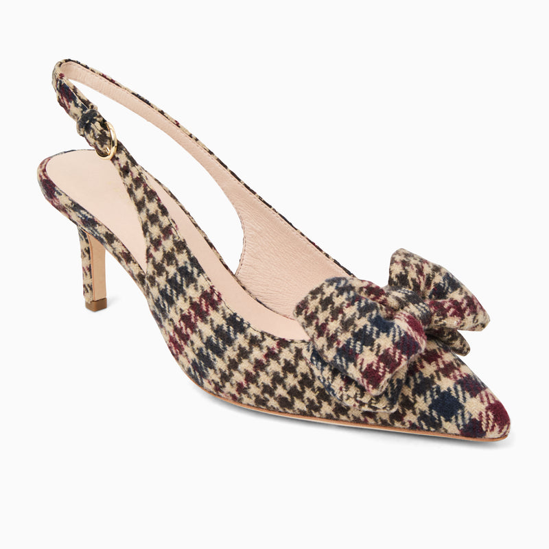Maclean Fabric Bow Slingback Heel