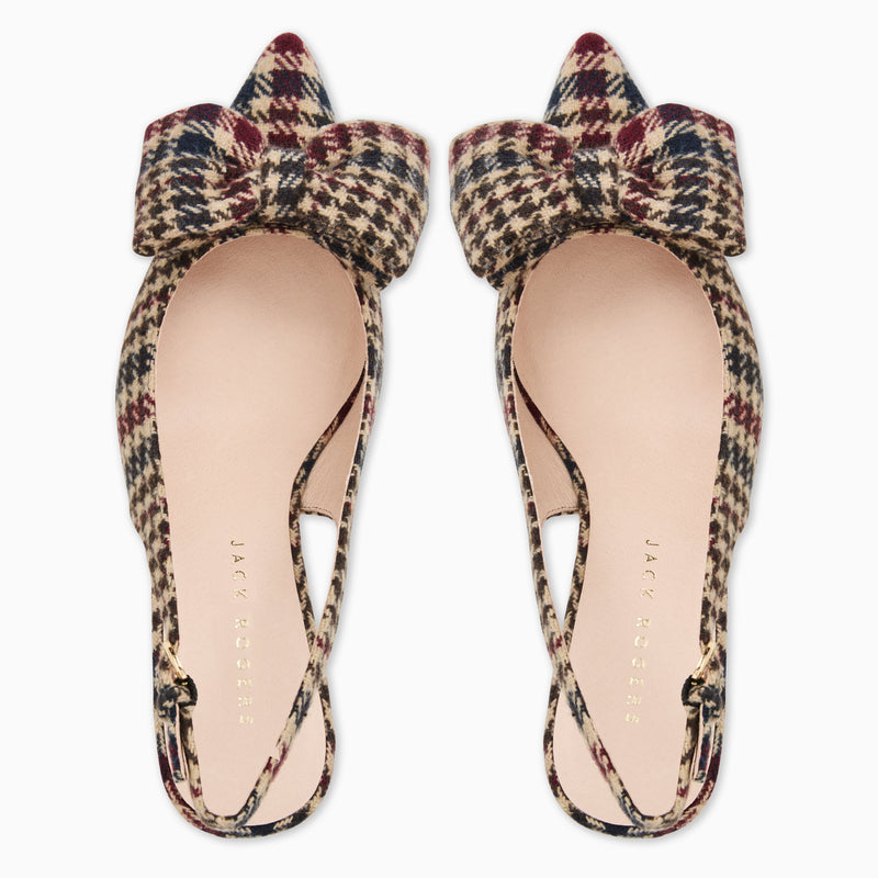 Maclean Fabric Bow Slingback Heel