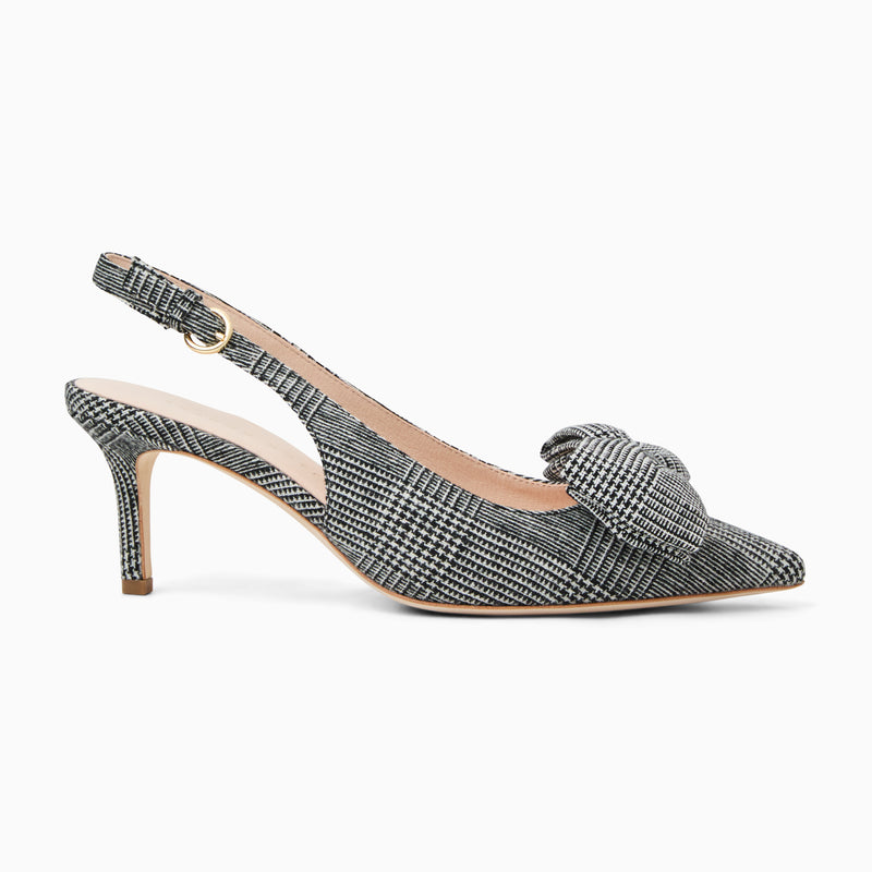 Maclean Fabric Bow Slingback Heel