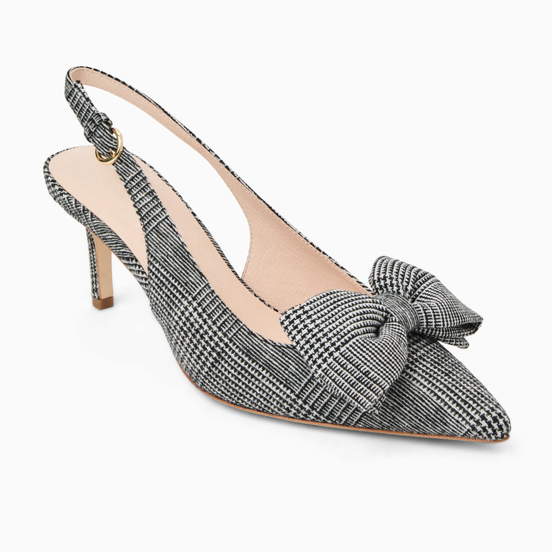 Maclean Fabric Bow Slingback Heel