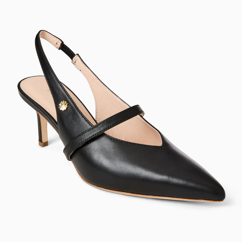 Blythe Leather Slingback Heel
