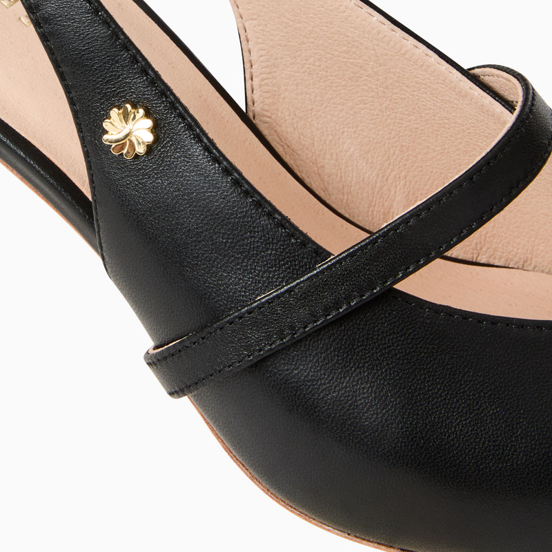 Blythe Leather Slingback Heel