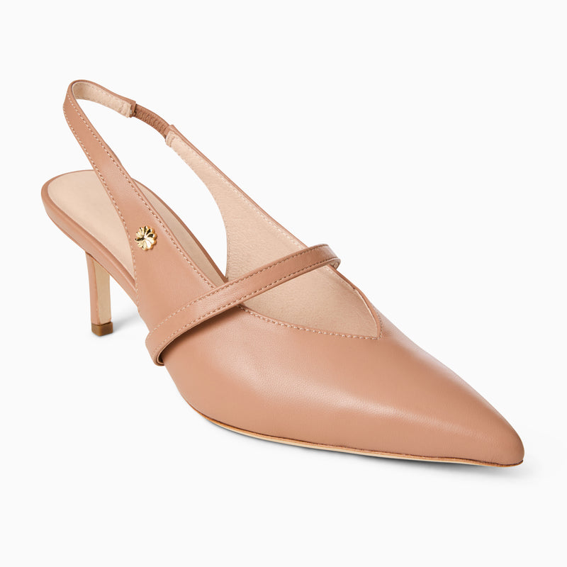 Blythe Leather Slingback Heel