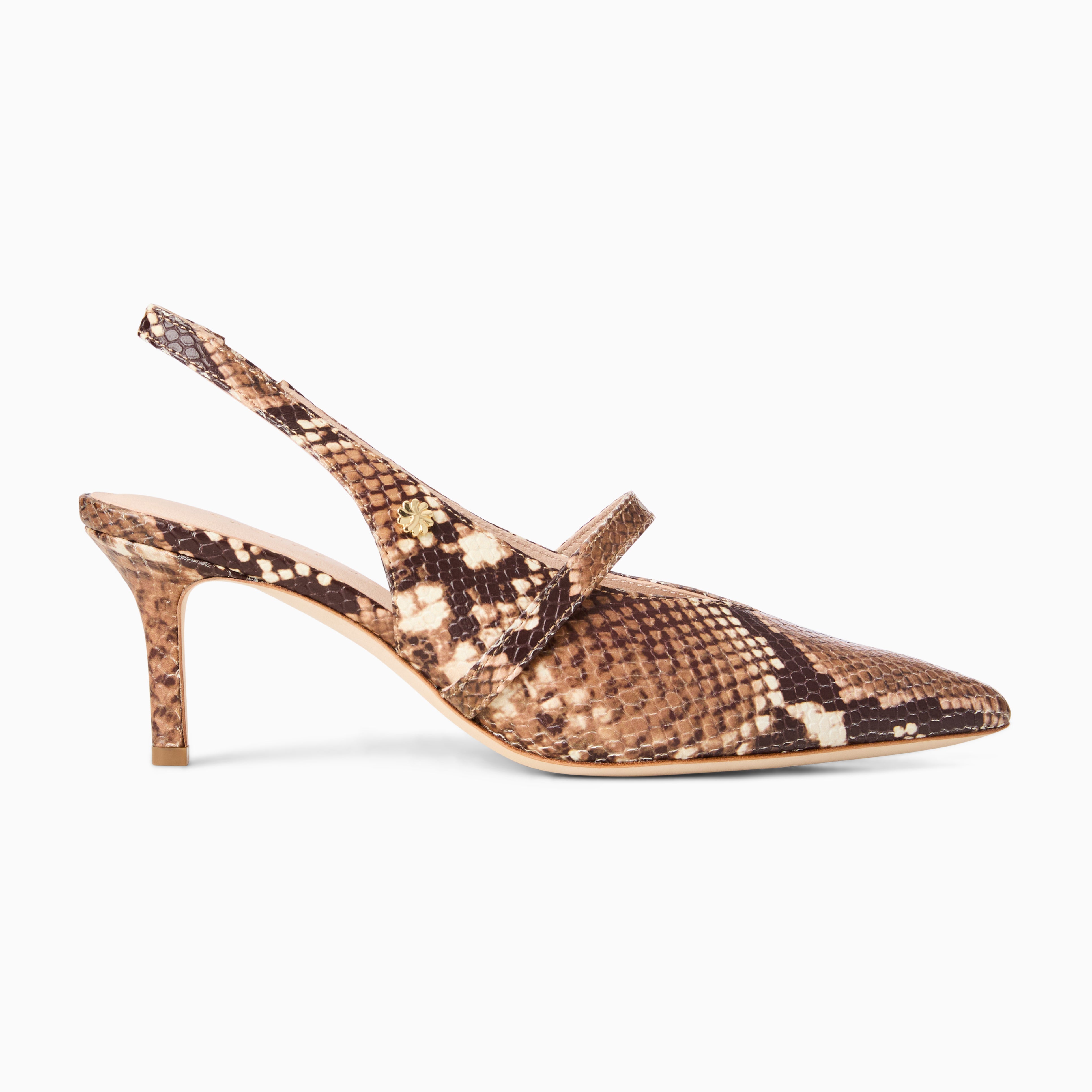 Jack Rogers Blythe Sling in Printed Snake Leather