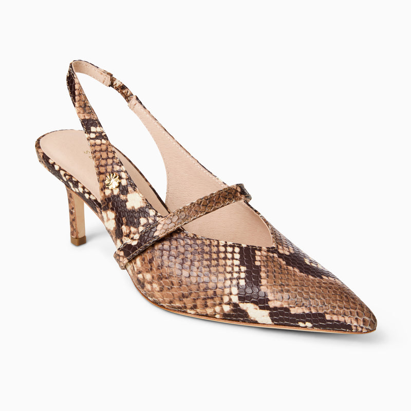Blythe Leather Slingback Heel