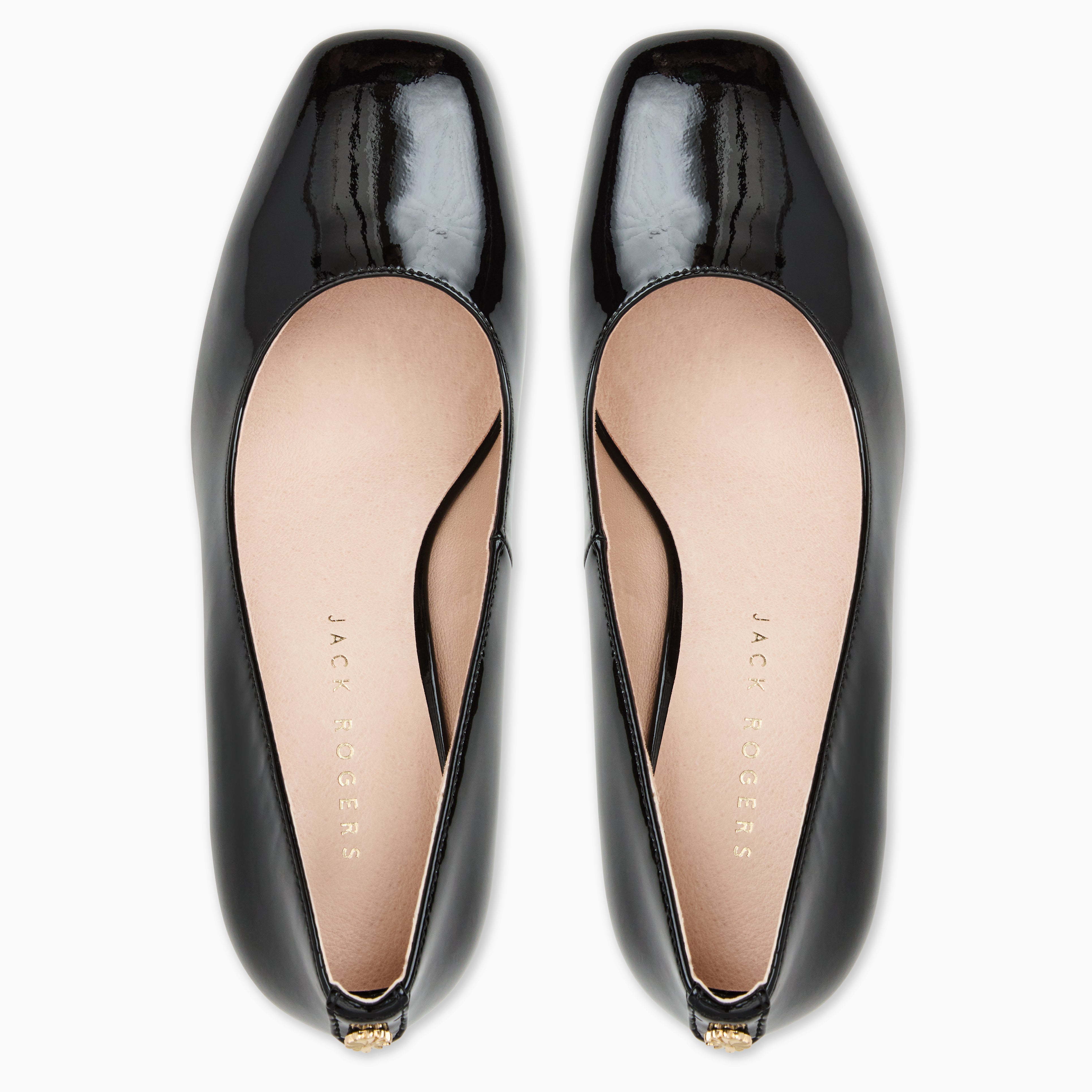 Jack Rogers Lenora Pump in Black Patent Leather – Classic Chunky