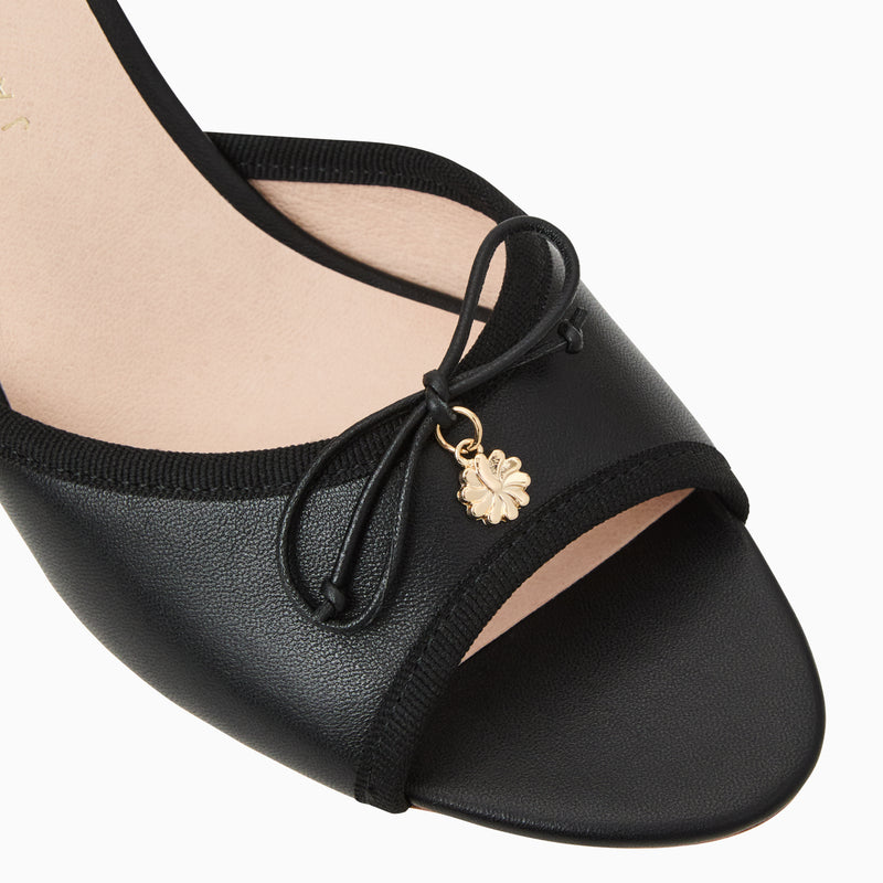 Velma Leather Mid Heel