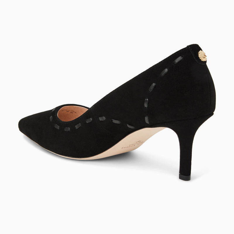 Bridgette Suede Heel Pump