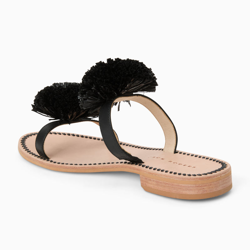 Daffodil Raffia Flat Sandal