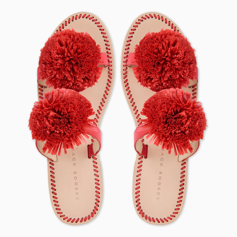 Daffodil Raffia Flat Sandal