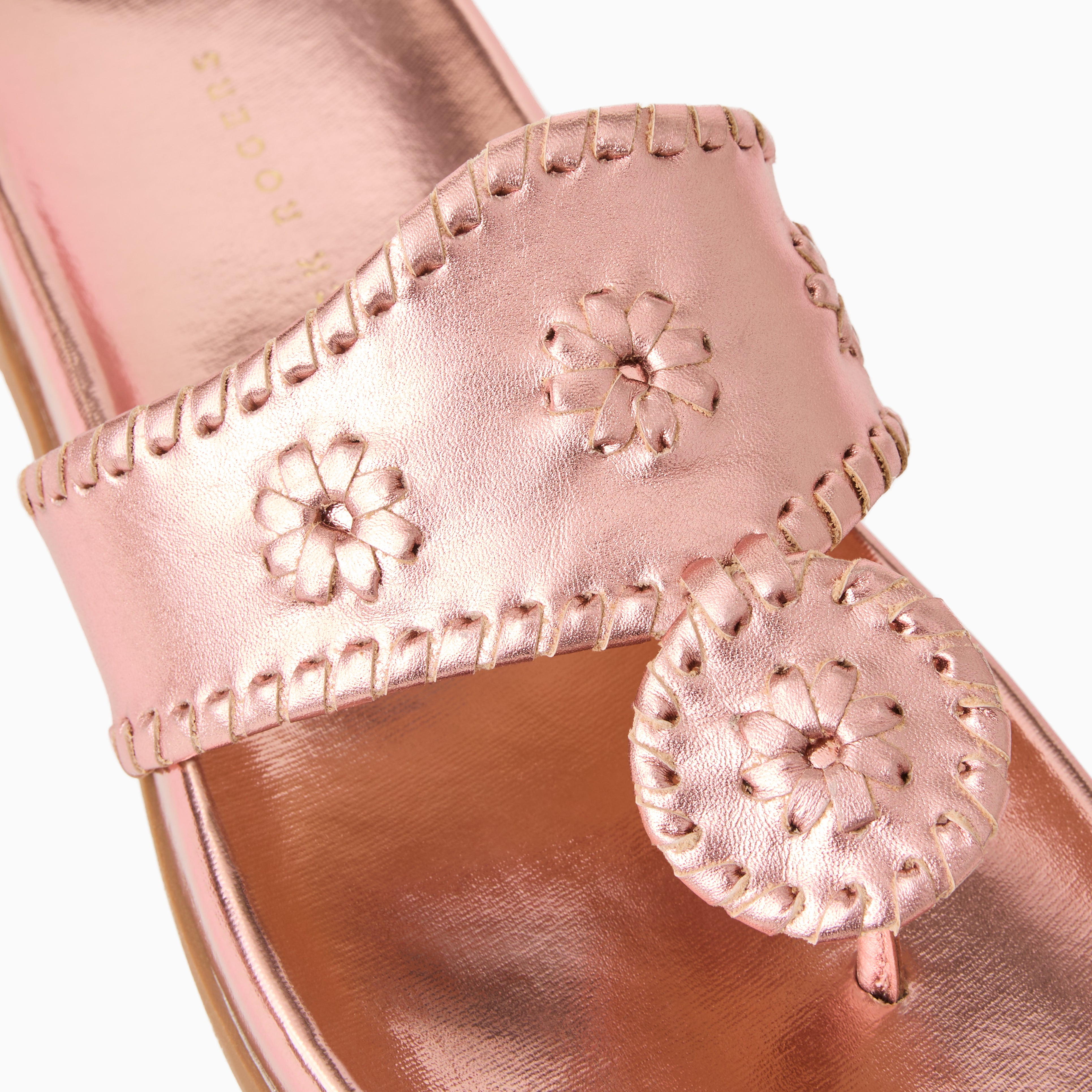 Jack Rogers Jacks Sport Sandal — Rose Quartz Metallic Nappa
