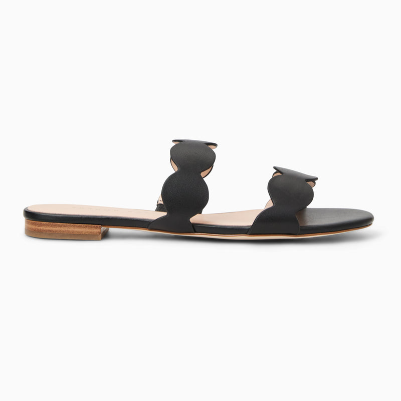 Greglen Leather Flat Slide