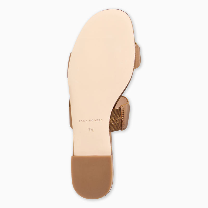 Greglen Leather Flat Slide