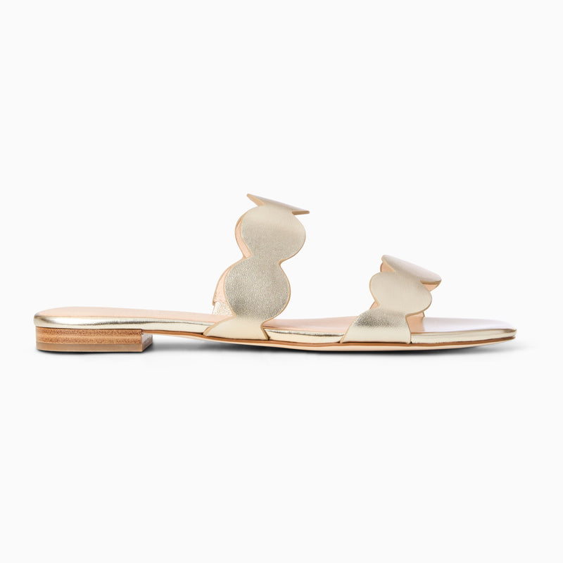 Greglen Leather Flat Slide