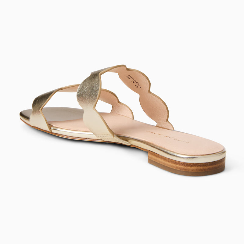 Greglen Leather Flat Slide