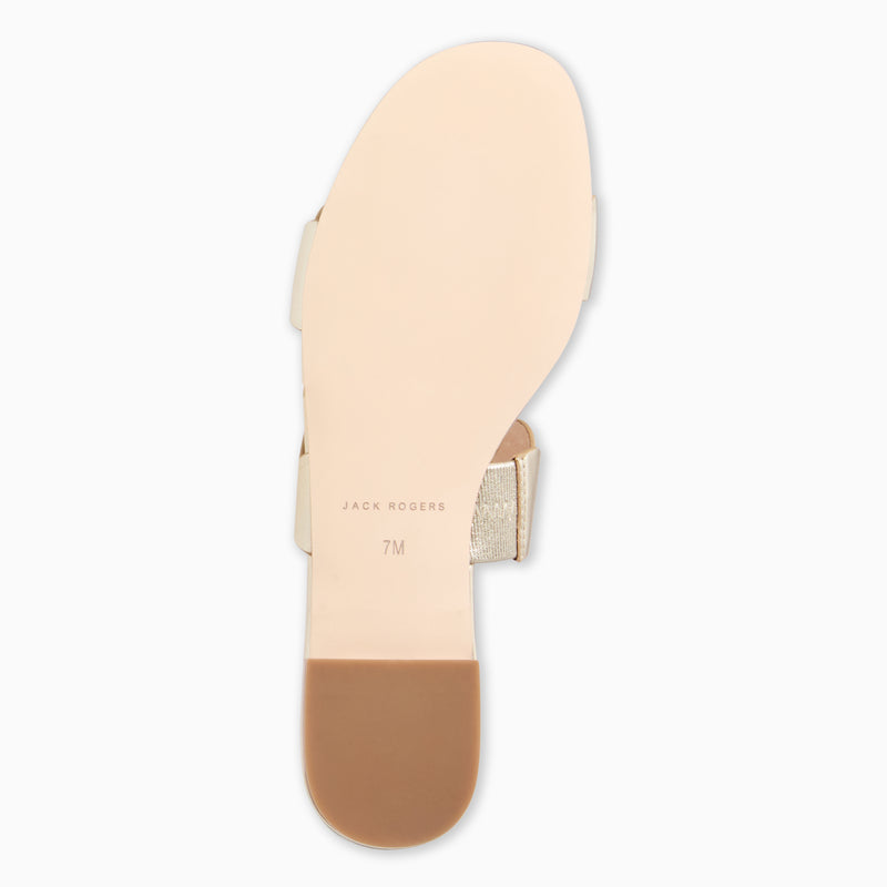 Greglen Leather Flat Slide