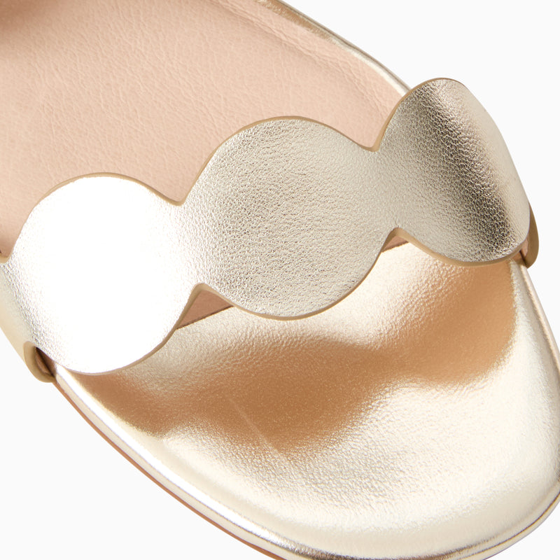 Greglen Leather Flat Slide