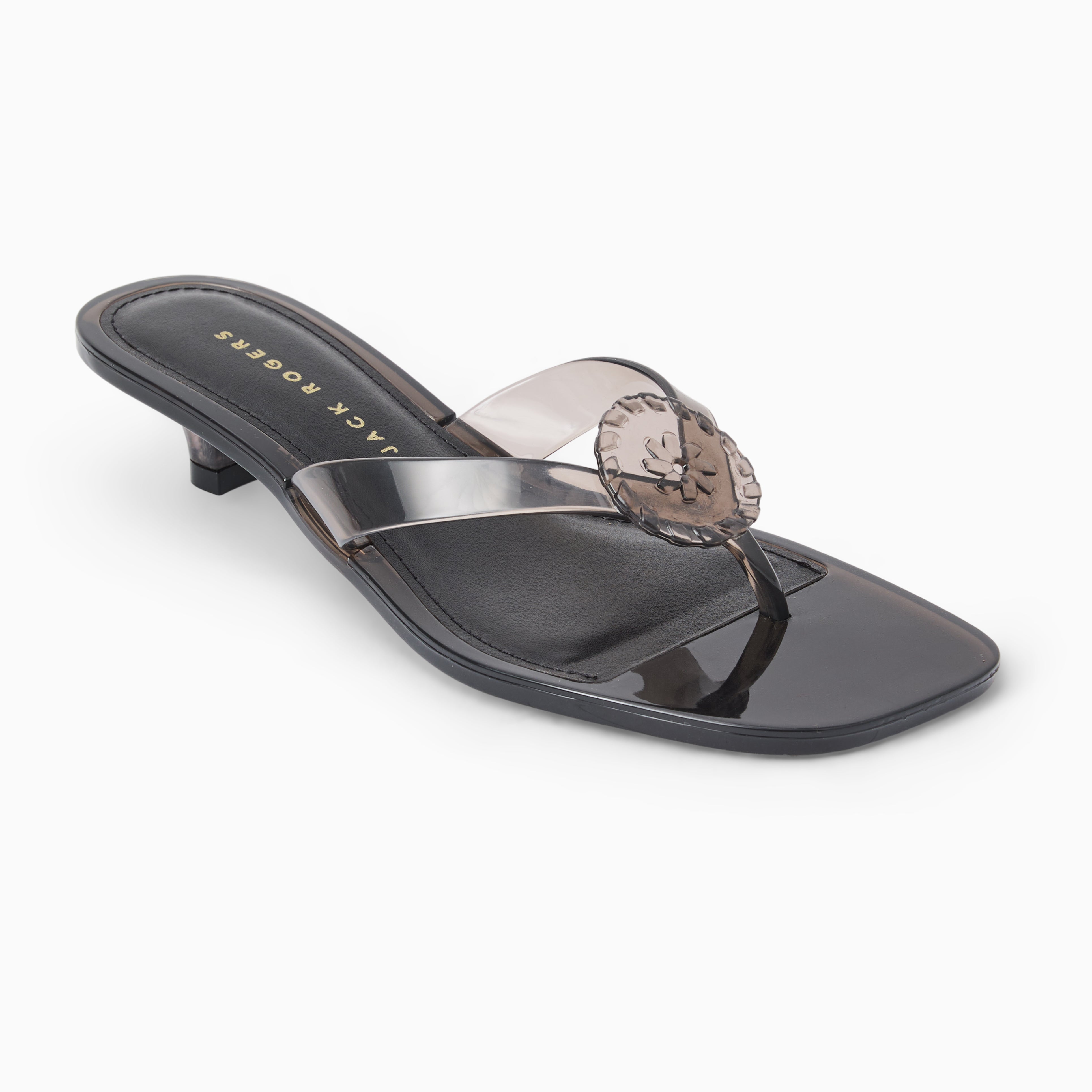 Jack Rogers Black Jelly Kitten Heel – Jack Rogers USA
