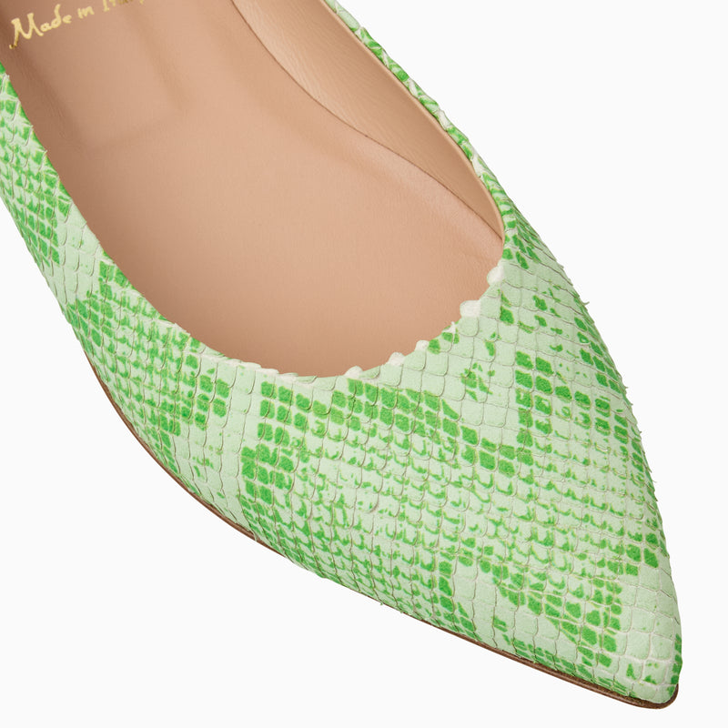 Gabrisa Italian Leather Pointed Toe Flat