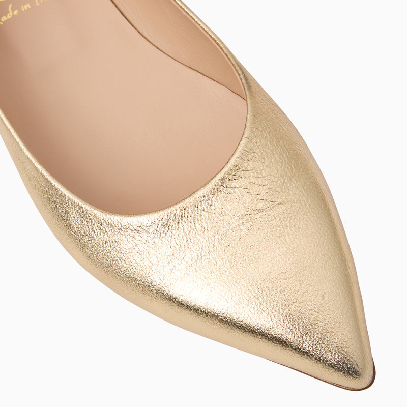 Gabrisa Italian Leather Pointed Toe Flat