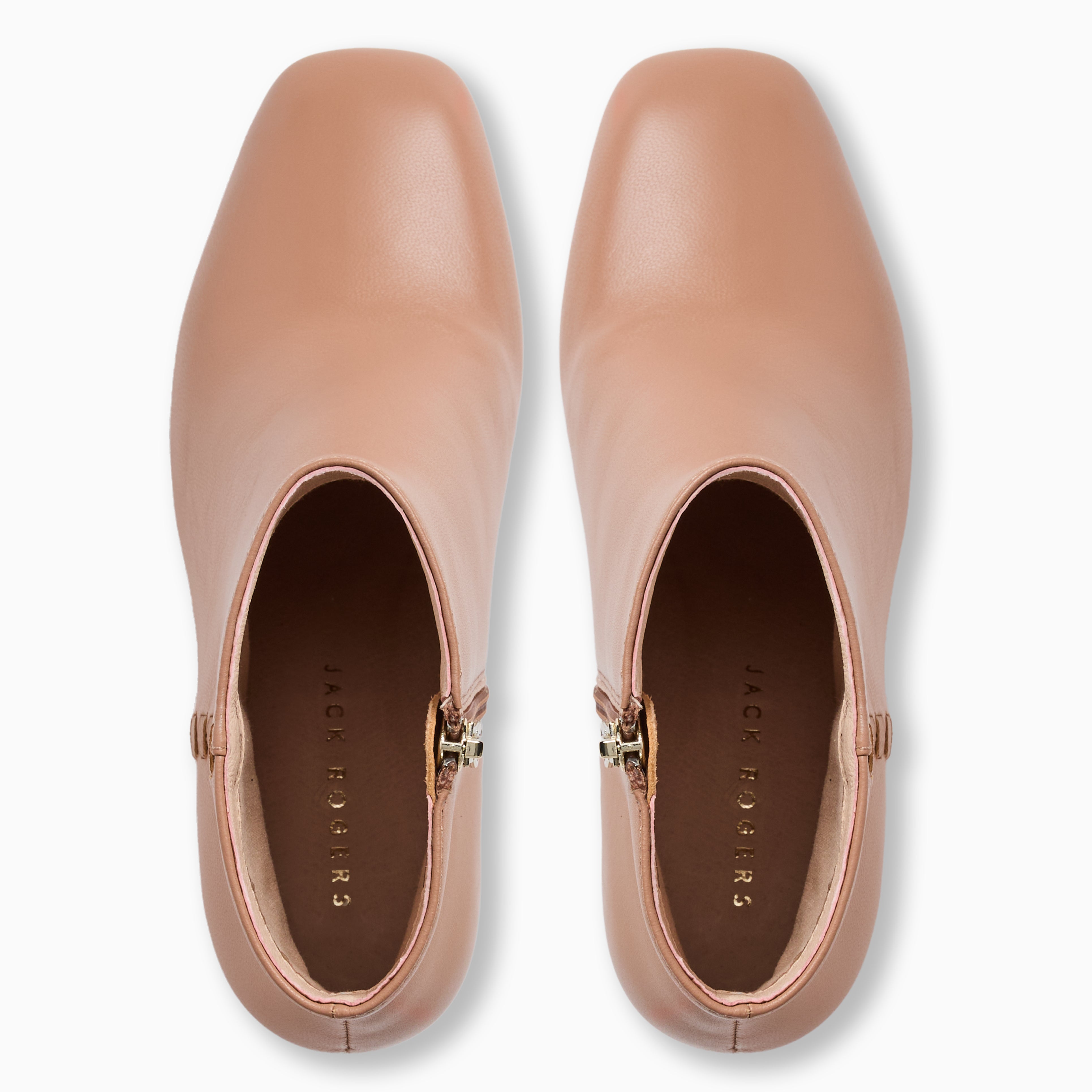 Jack Rogers Augustine Leather block Heel Bootie – Café au Lait, 2