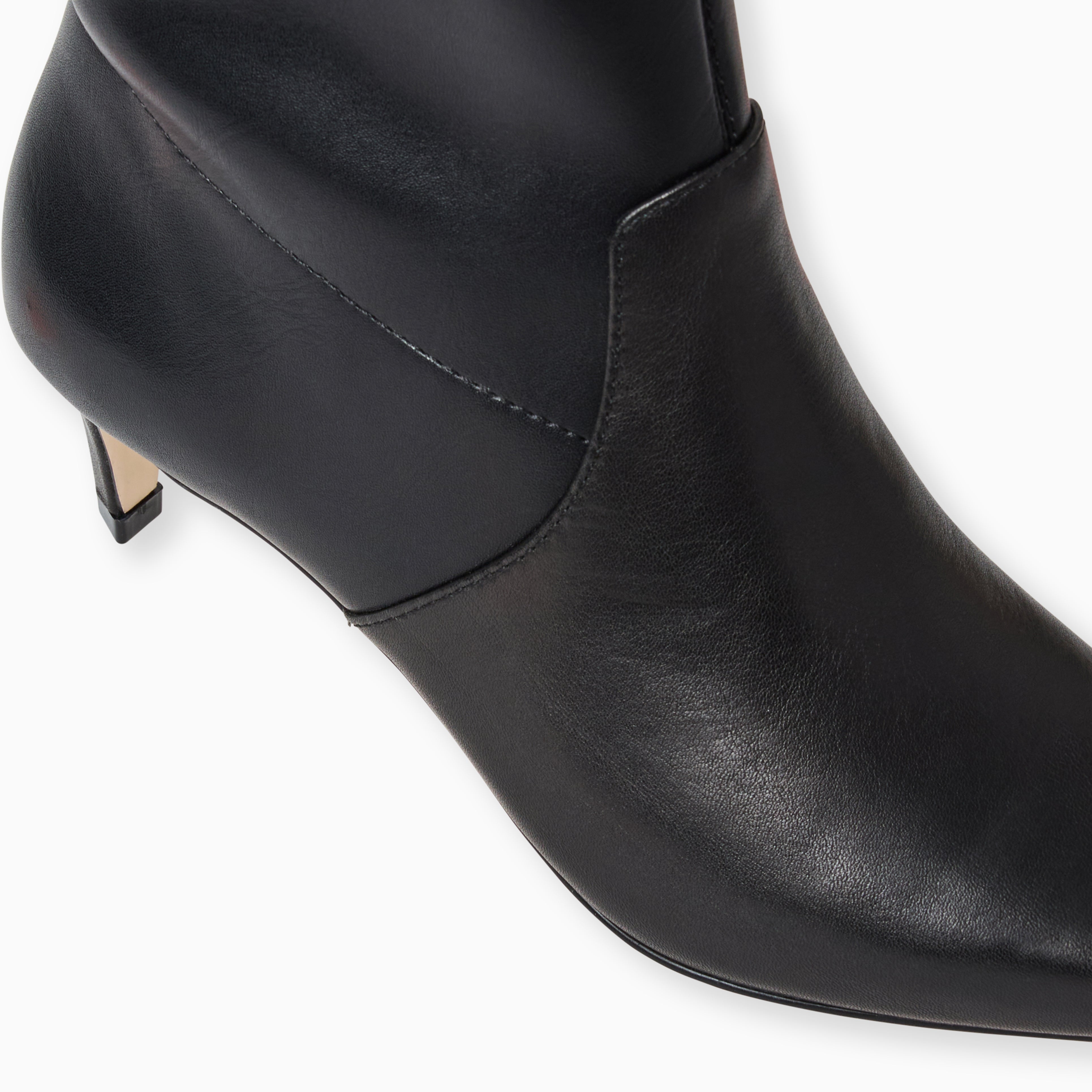 Jack Rogers Charleston Stretch Boot – Black Kitten Heel – Jack Rogers USA
