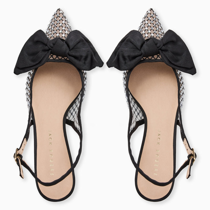 Debra Jeweled Slingback Kitten Heel