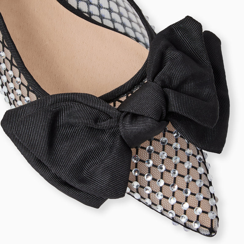 Debra Jeweled Slingback Kitten Heel