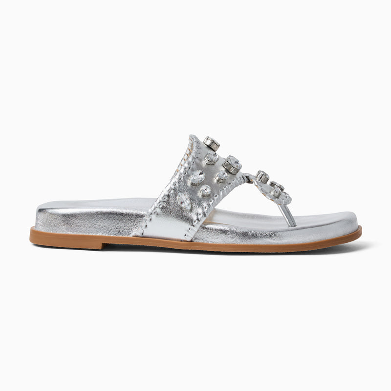 Jacks Jeweled Leather Comfort Sport Sandal