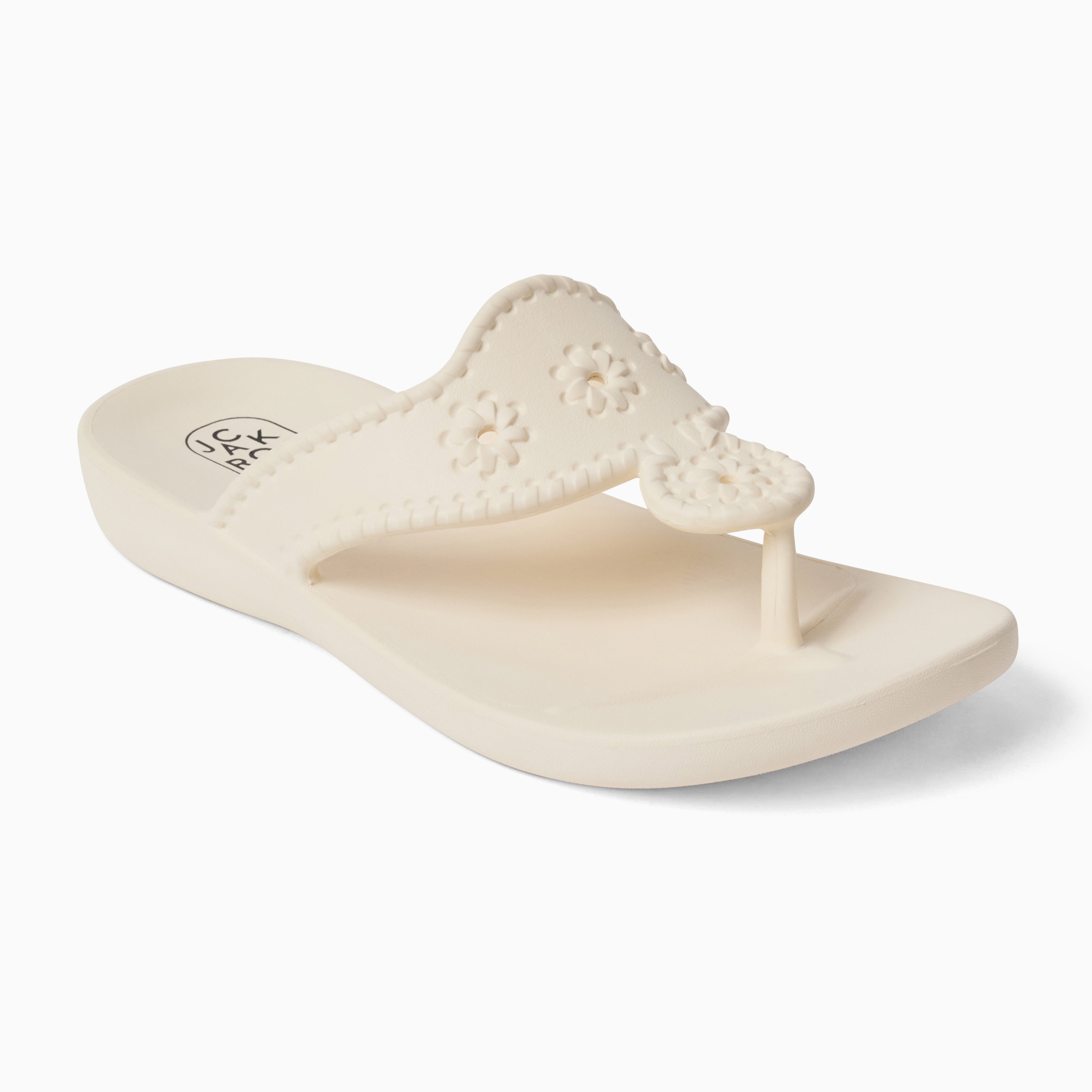 (取寄) ジャック ロジャース レディース ジャックス EVA Jack Rogers women Jacks Eva Cream Jack Rogers Eva Beach Sandal – Cream Waterproof Thong Sandal