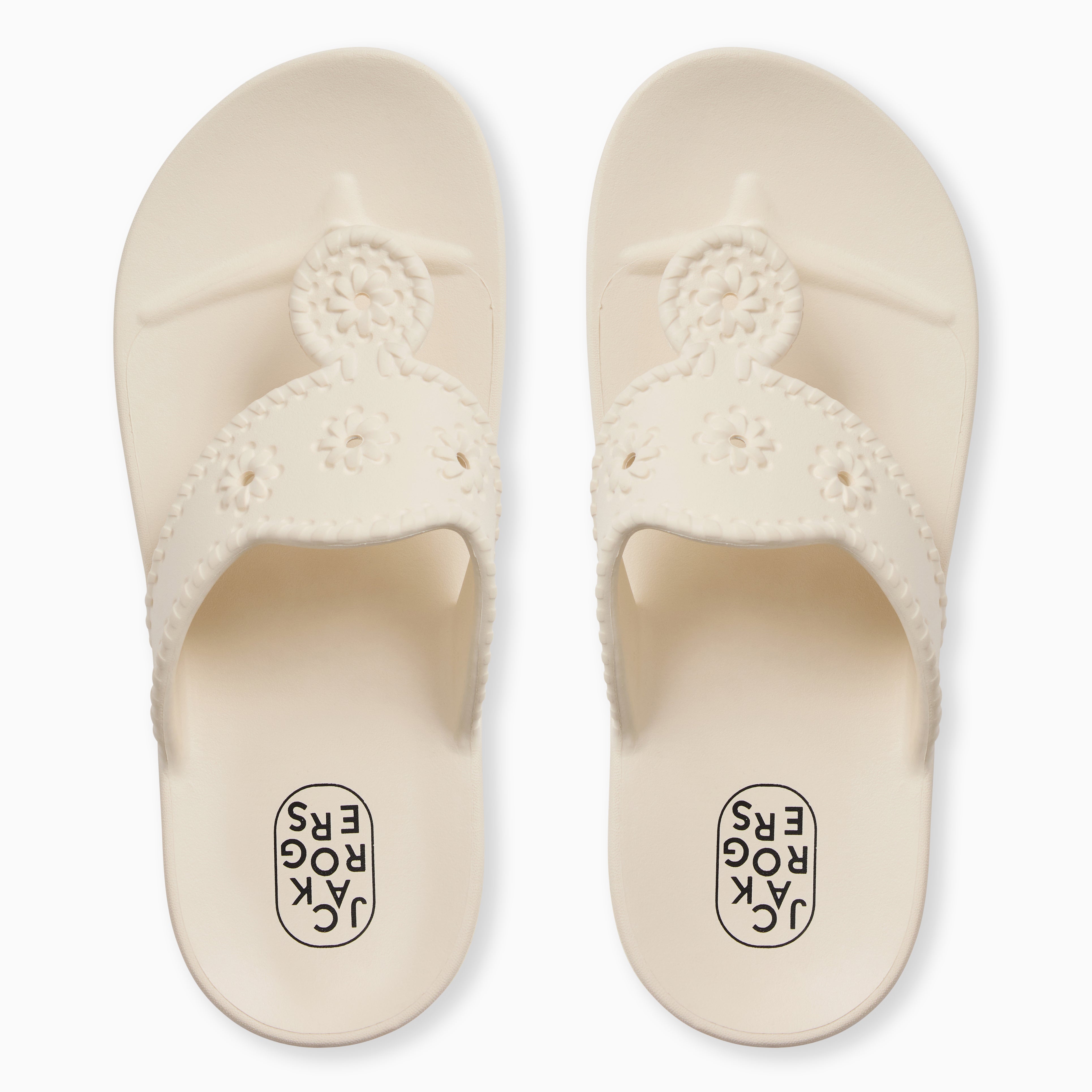 Jack Rogers Eva Beach Sandal – Cream Waterproof Thong Sandal